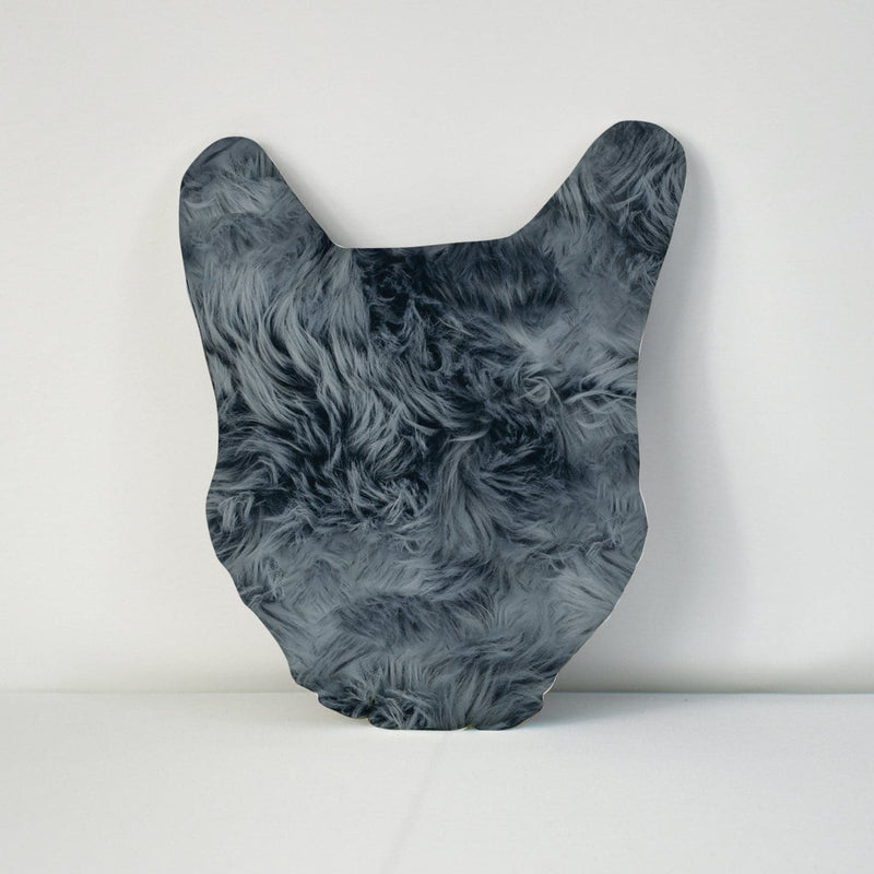 Pet Face Cushion - Grey Fur