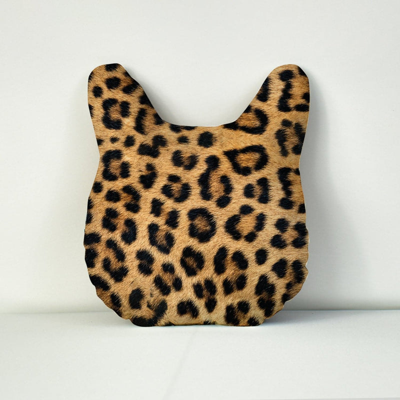 Pet Face Cushion - Leopard Print