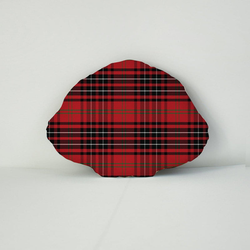 Pet Face Cushion - Red Tartan