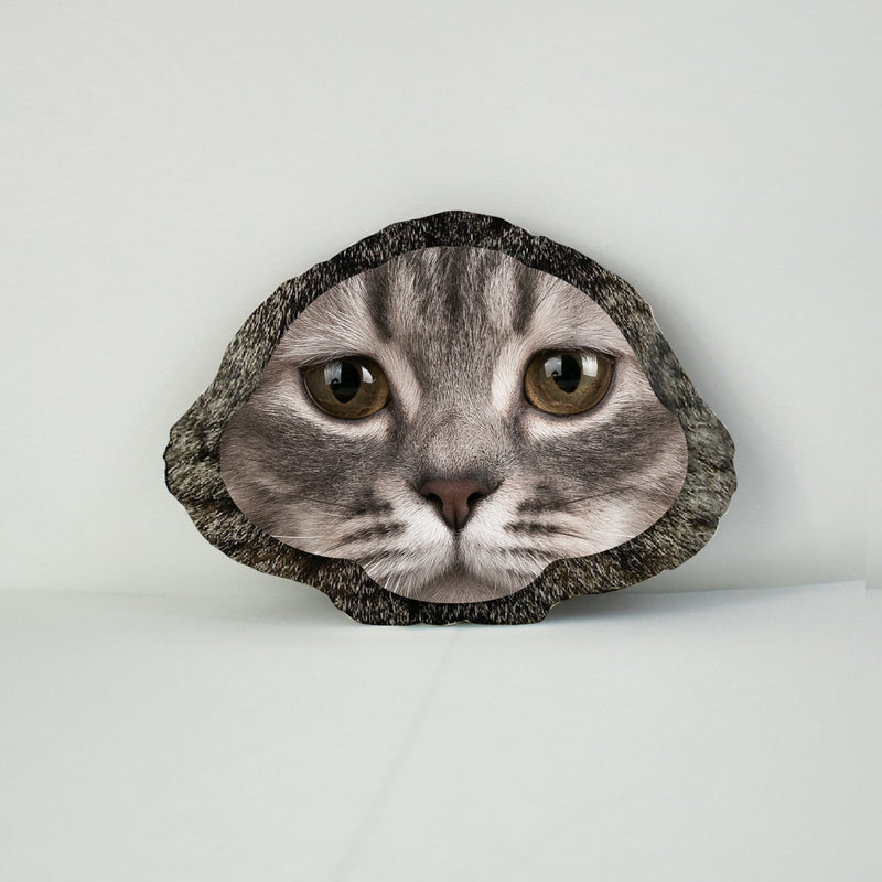 Mega Pet Face Cushion - Tabby Fur