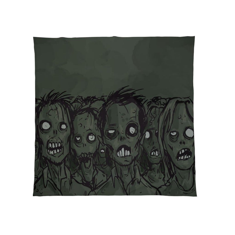 Sketched Zombie - Halloween Fleece Throw