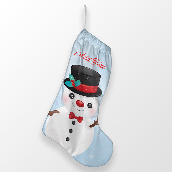 Snowman Character - Personalised Christmas Stocking