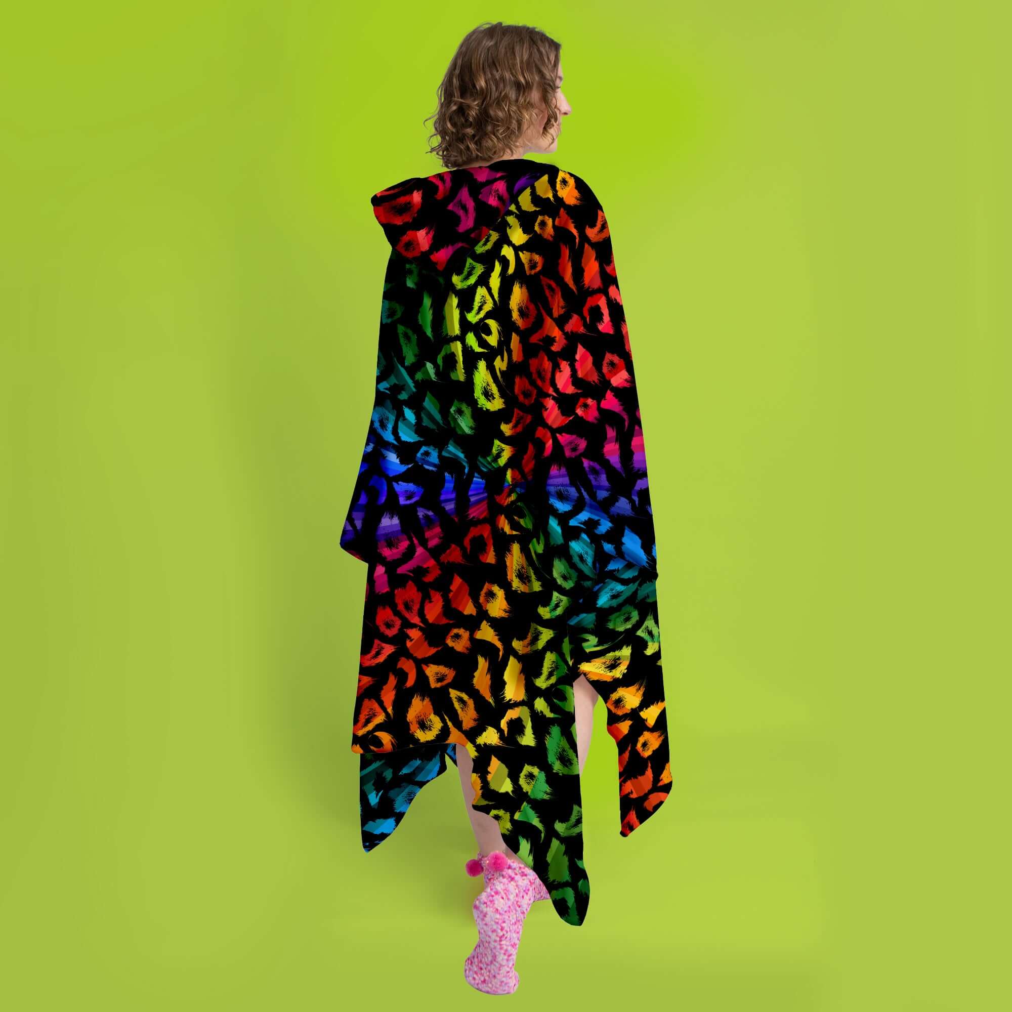 Add Personalised Text - Pride Rainbow Leopard Print - Snugaroo - Adults