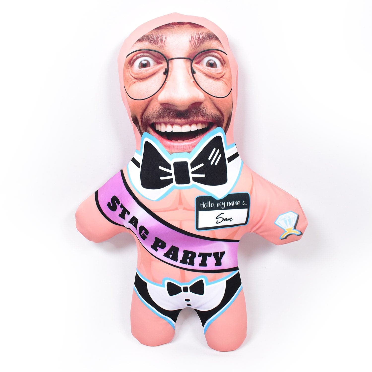 Stag Party Butler - Pick Your Skin Colour - Personalised Mini Me Doll