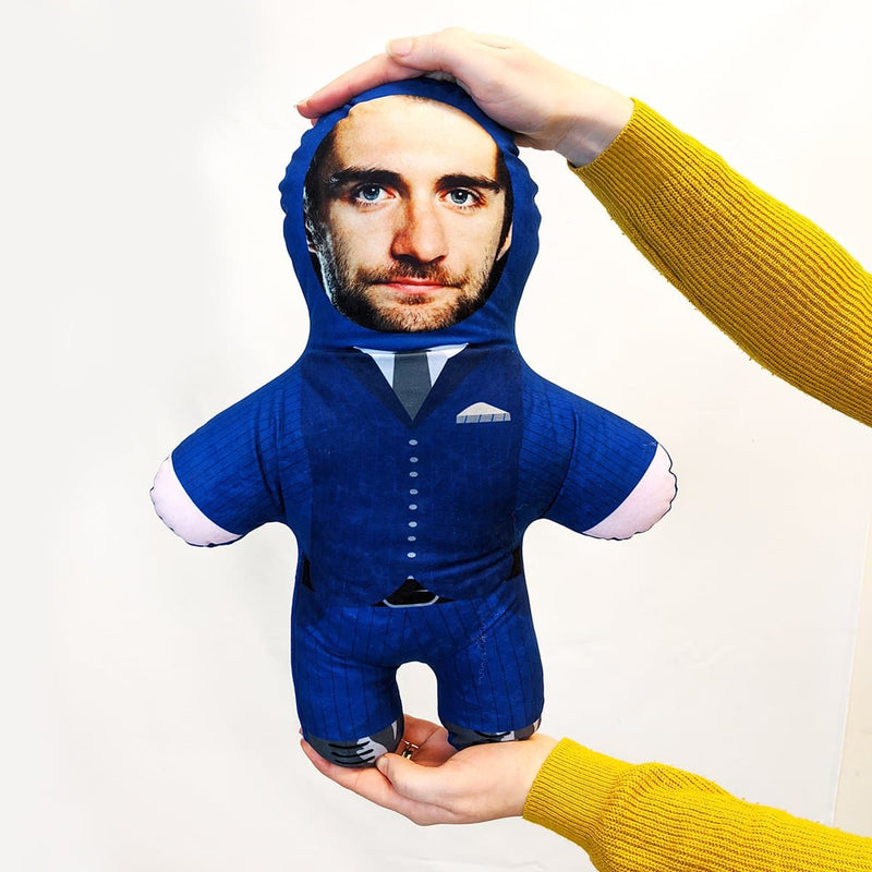 Blue Suit Mini Me Doll | Funny Stag Prank Ideas