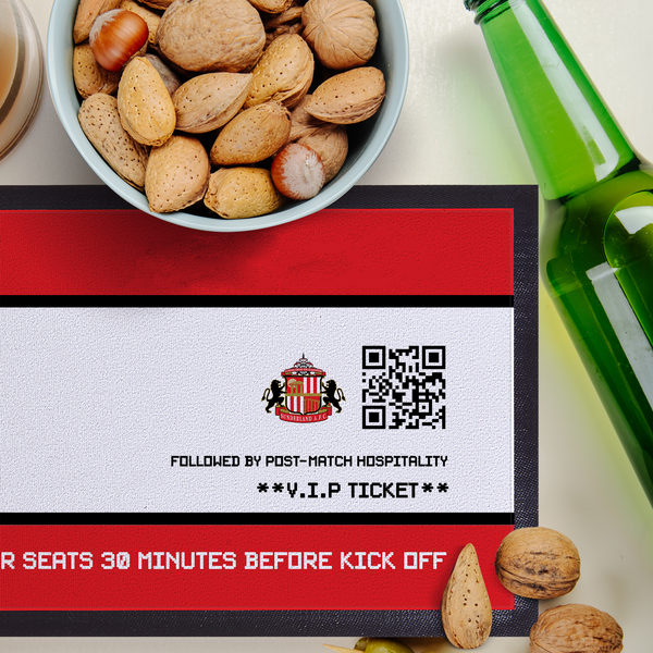 Sunderland AFC - Football Ticket Personalised Bar Runner - Officially Licenced