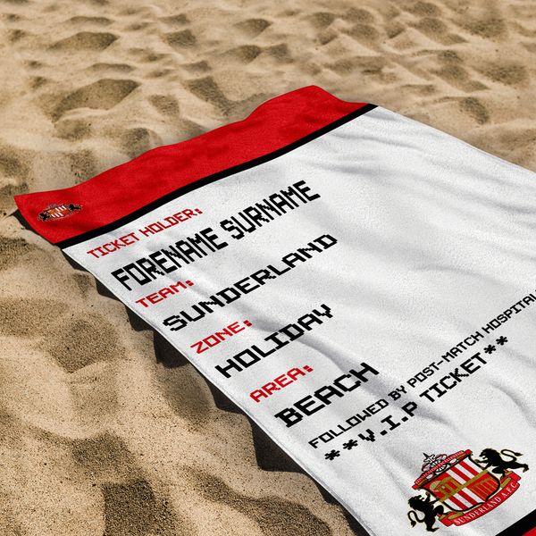 Custom Sunderland Football Club Towel