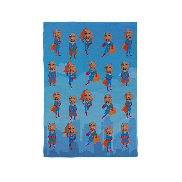 Superhero - Add a Face - Tea Towel