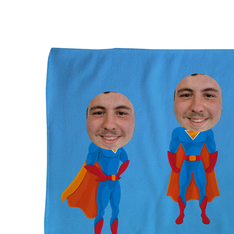 Superhero - Face Character Beach Towel
