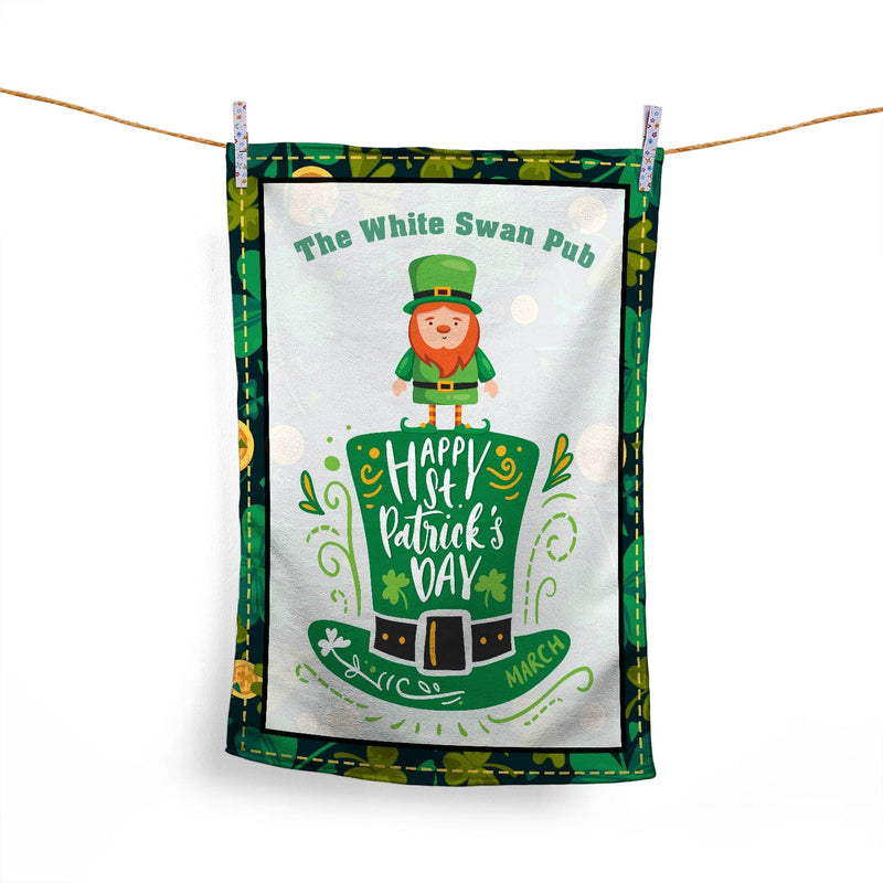 St Patrick's Day - Personalised Tea Towel - Design 3