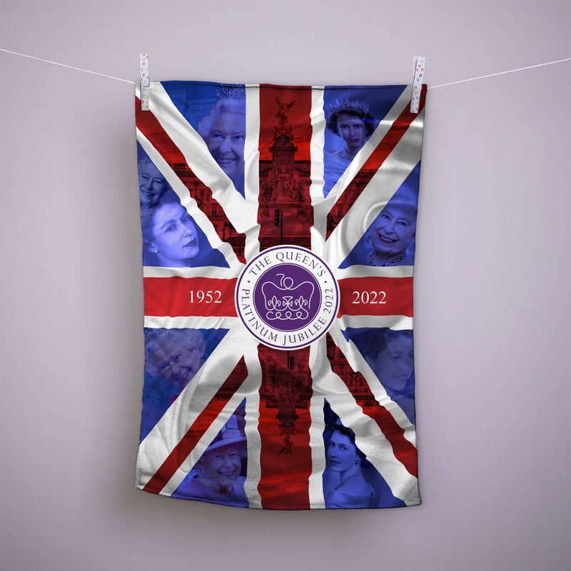 Queens Official Platinum Jubilee Tea Towel - Made in England