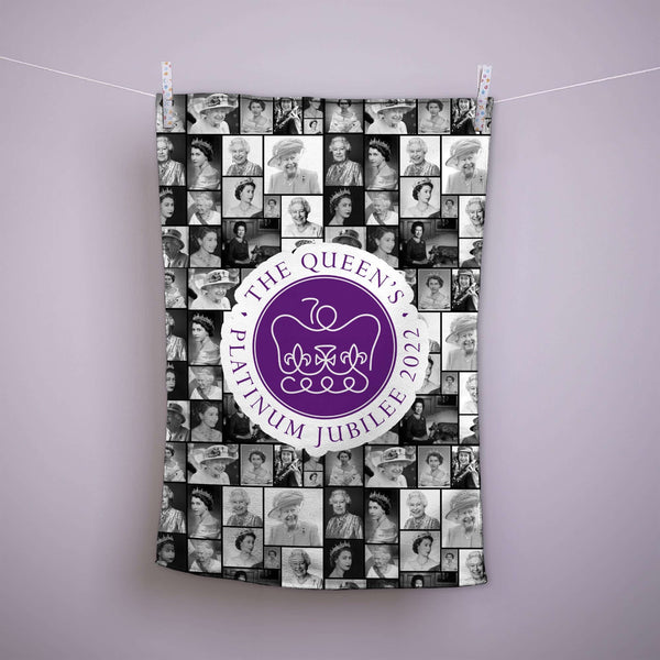 B&W Queen Collage - Jubilee Tea Towel