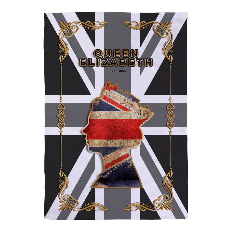Royal Stamp Head - Queens Commemorative Tea Towel