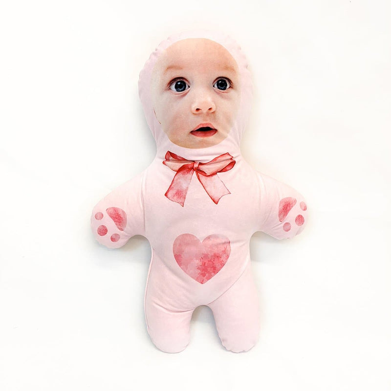 pink teddy mini me doll