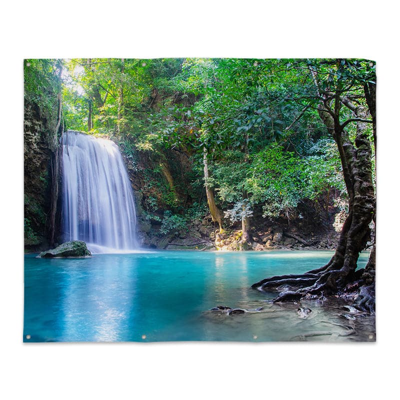 Thailand Forest - Landscape Garden Banner - 79" x 61"