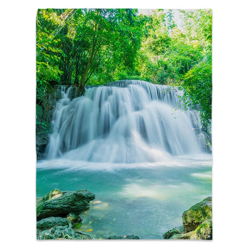 Thailand Waterfall - Portrait Garden Banner - 61" x 79"