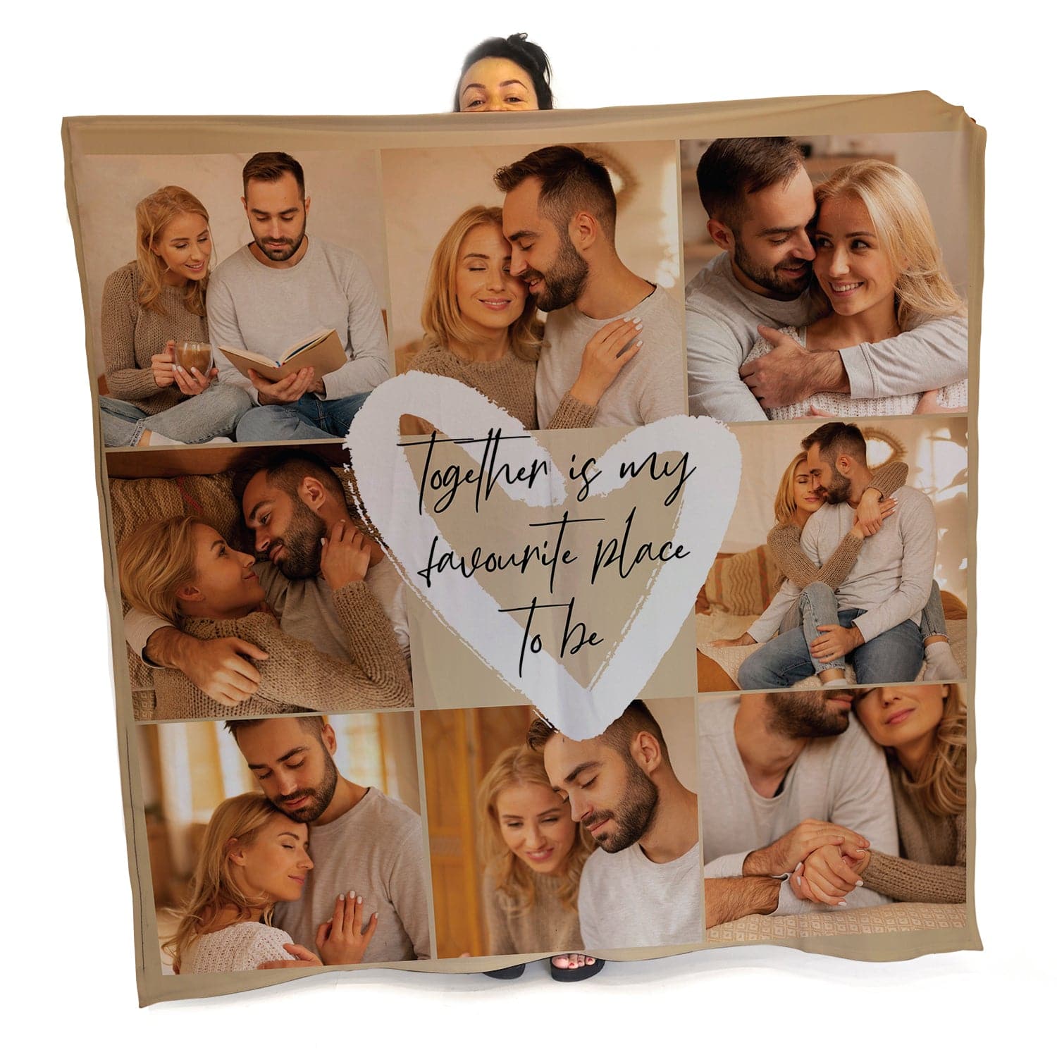 Together is My Favourite Photo Blanket - 8 Photo - Personalised Fleece