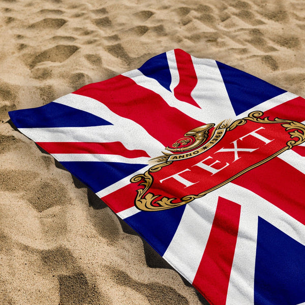 Personalised Beach Towel - United Kingdom Flag