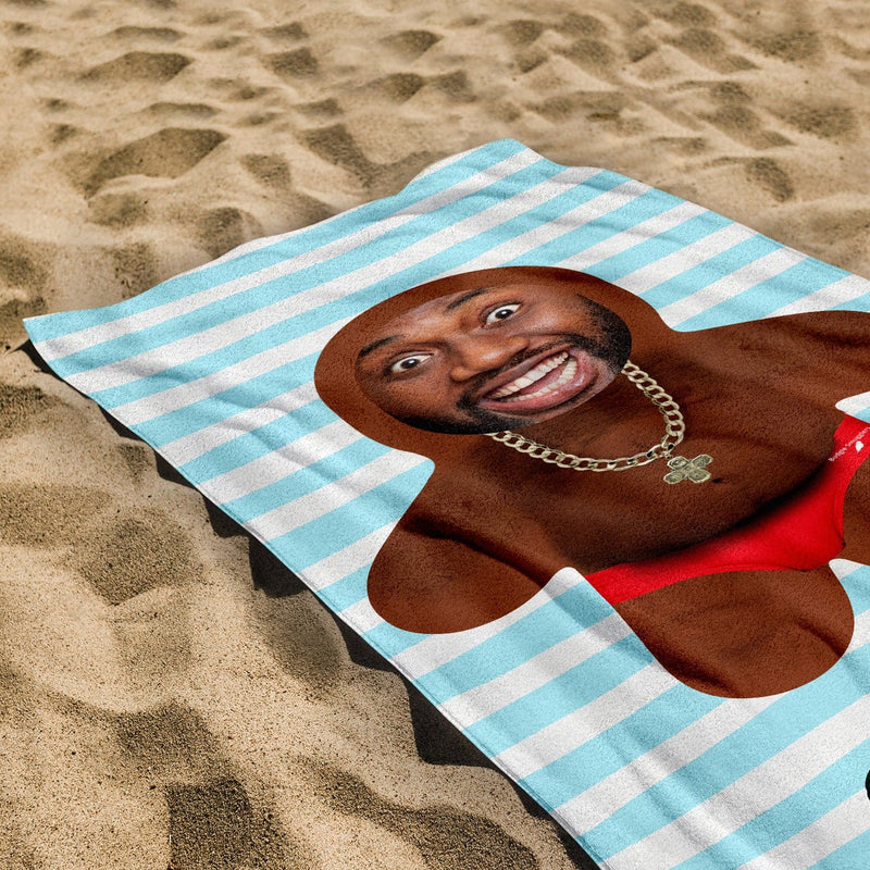 Personalised Beach Towel - Mini Me - Beer Belly