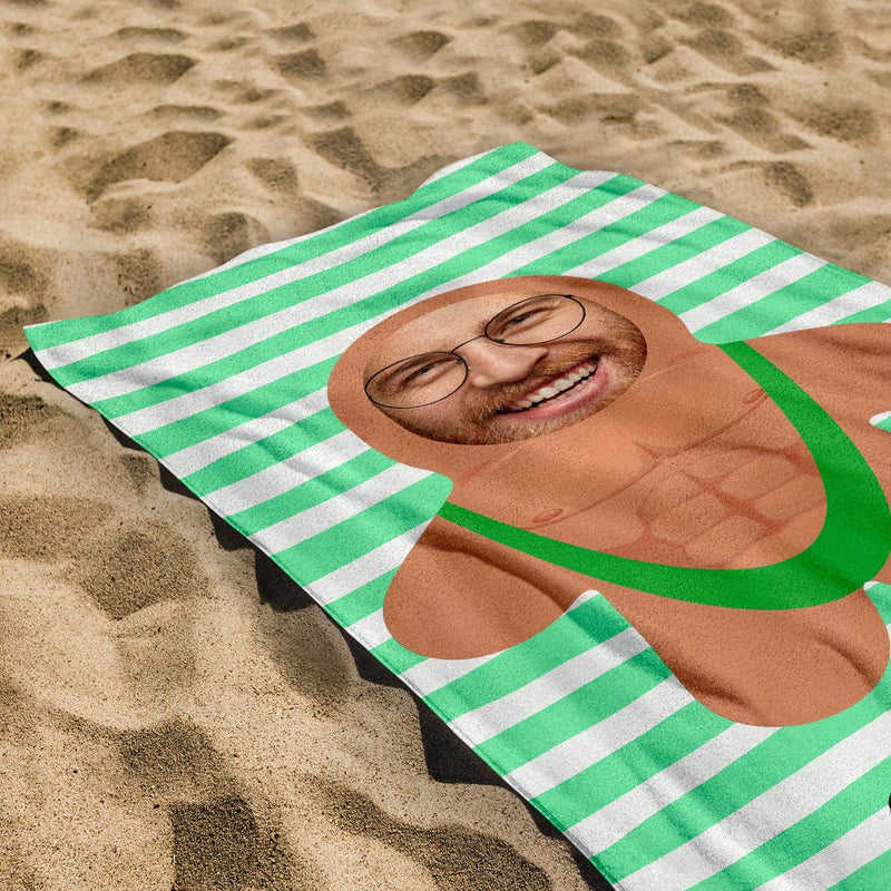Personalised Beach Towel - Mini Me - Mankini