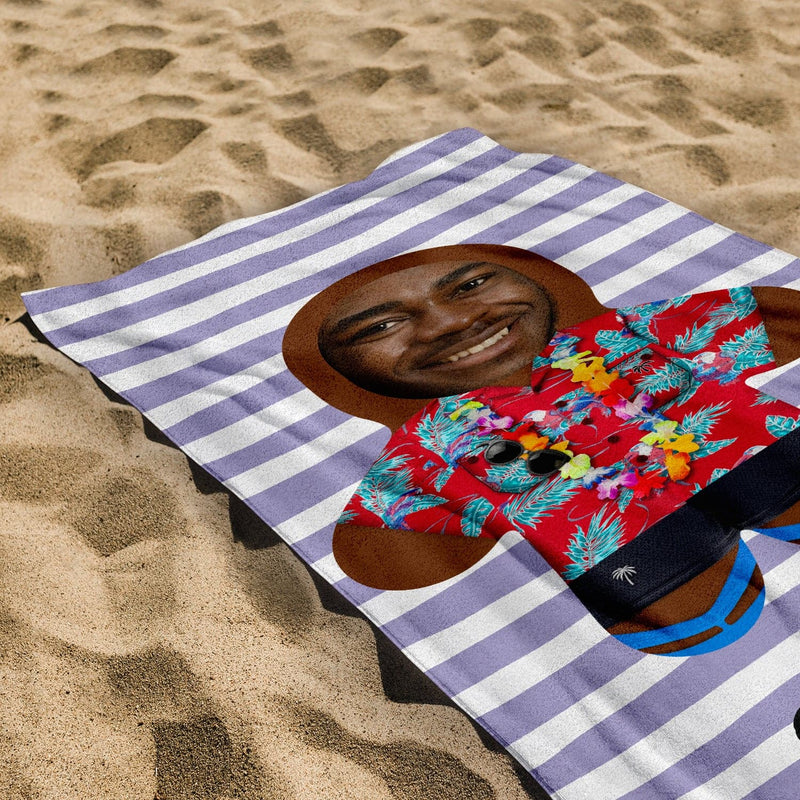 Personalised Beach Towel - Mini Me - Tropical Babe