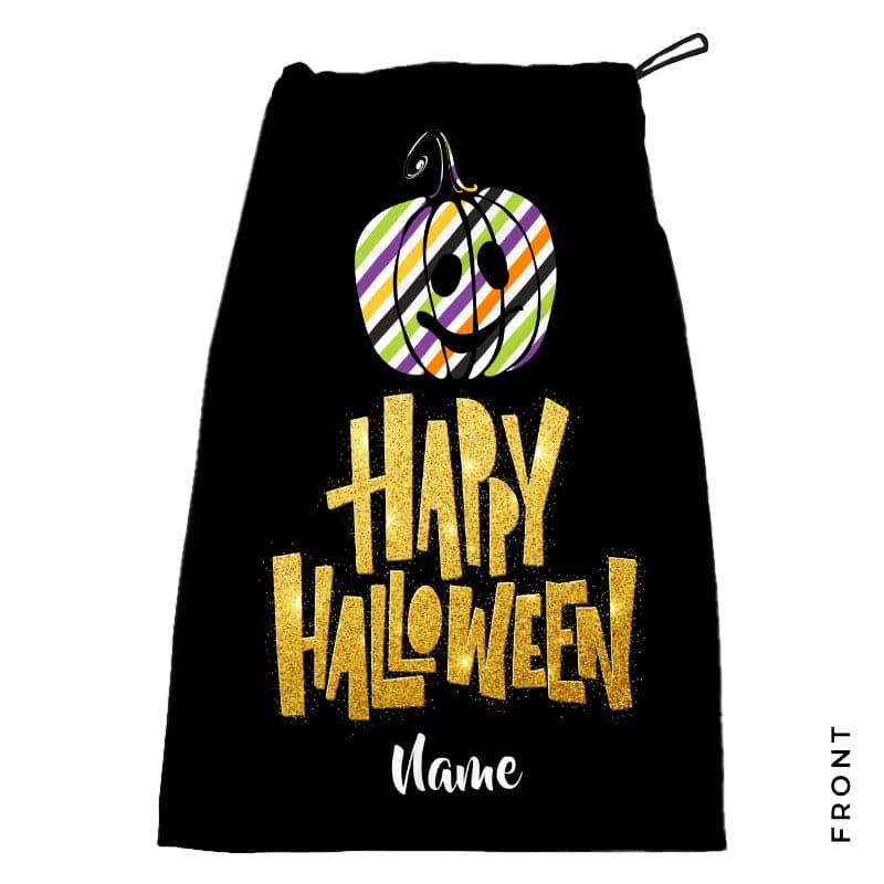 Glitter Happy Halloween - Personalised Trick or Treat Bag