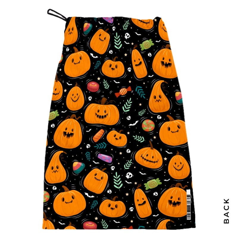 Halloween Pumpkin Pattern - Personalised Trick or Treat Bag