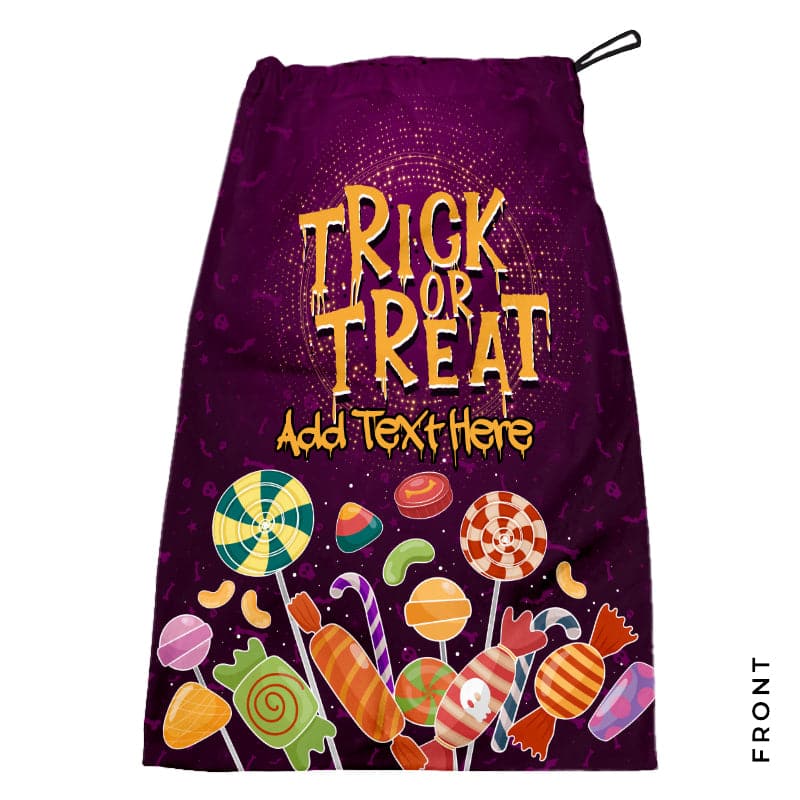 Purple Candy - Personalised Trick or Treat Bag
