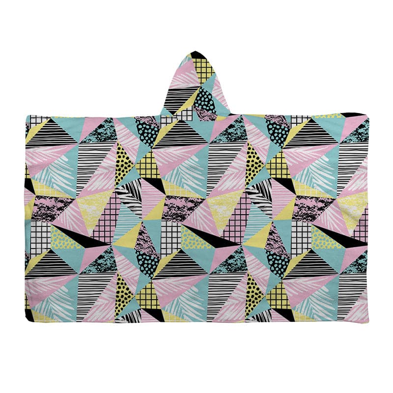 Hooded Towel - Trendy Geometric Print
