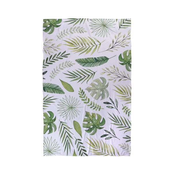 Tropical Leaves - Personalised Beach Towel