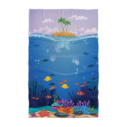 Personalised Beach Towel - Underwater Scene