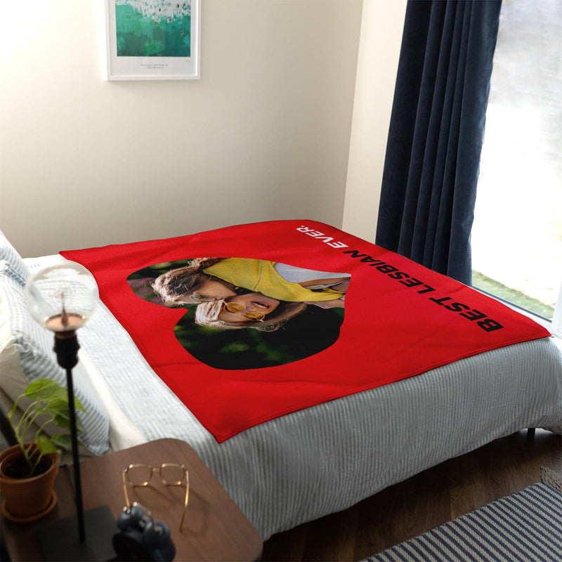 Valentines Day Photo Blanket - Bed Spread - Fleece Throw