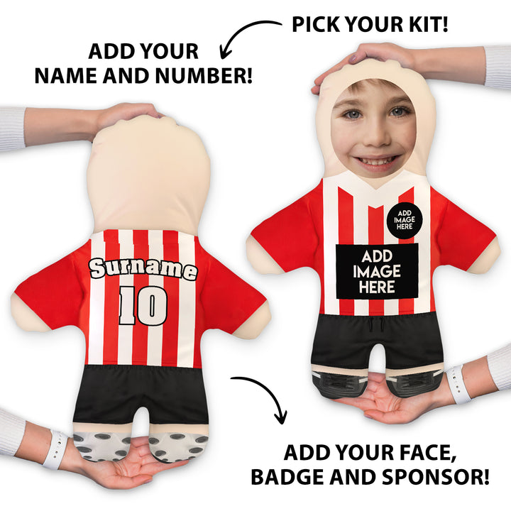 Football Kit - Choose Your Colour - Personalised Shirt Mini Me Doll