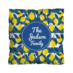 Lemon Stripe - Showerproof Garden Cushion