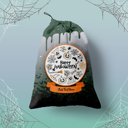 Flying Bats - Personalised Trick or Treat Bag