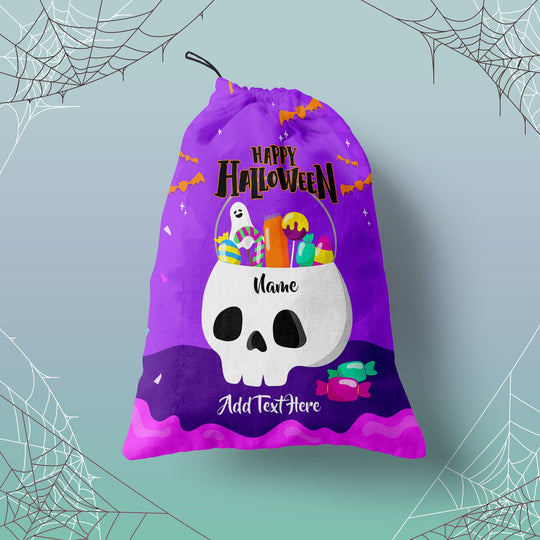 Bold Skull Pop - Personalised Trick or Treat Bag