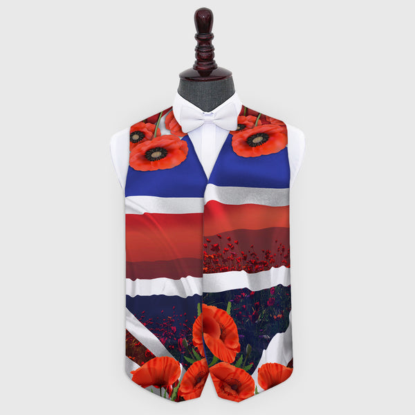 Remembrance - Sunset Poppy- Novelty Costume Fancy Dress Waistcoat 