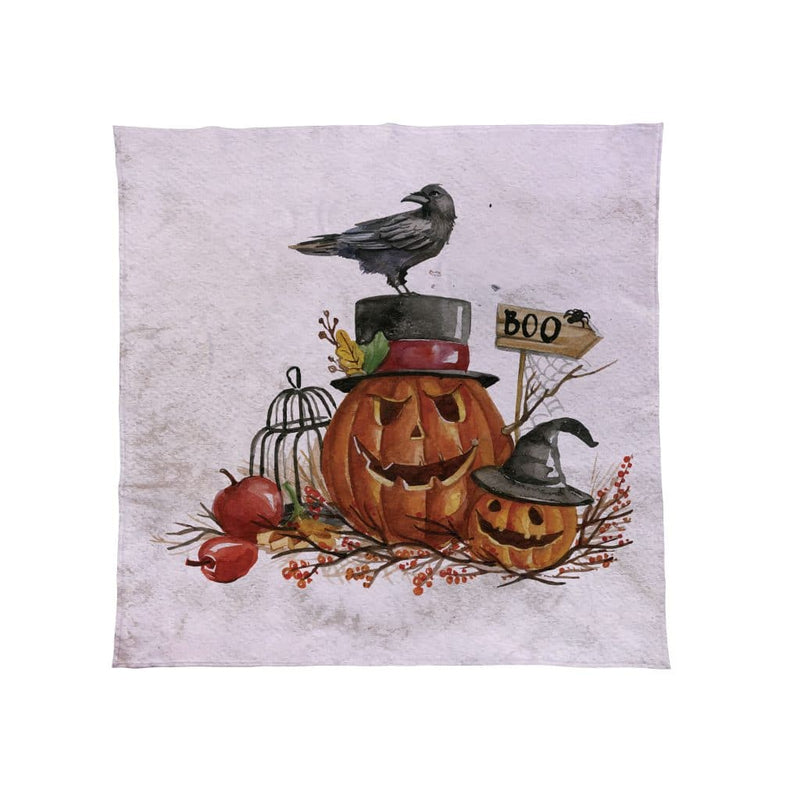 Watercolour Pumpkin - Halloween Fleece Throw