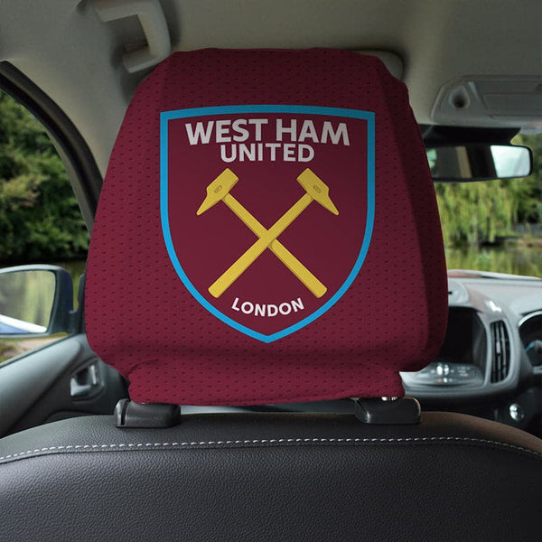 West Ham United FC - Name and Number Headrest Cover - Officially Licenced