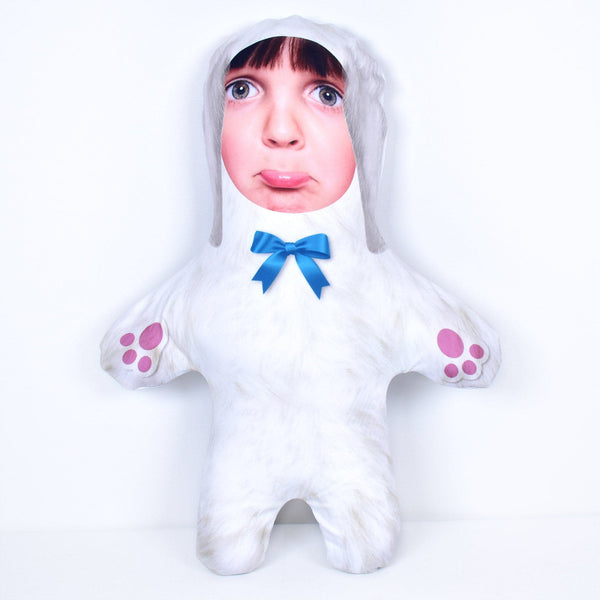 Rabbit - White - Personalised Mini Me Doll