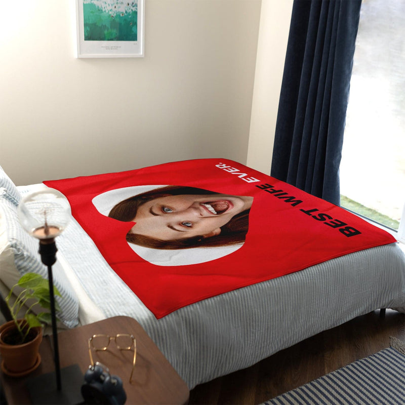 Best Wife Ever - Valentines Gift - Personalised Photo Blanket