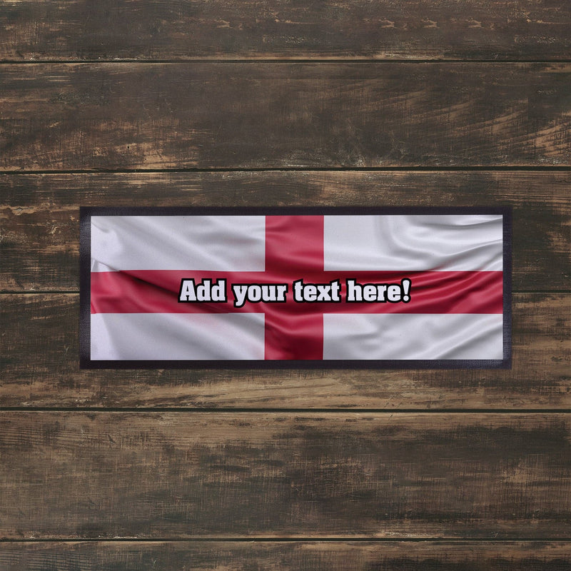 Personalised Bar Runner - England Flag