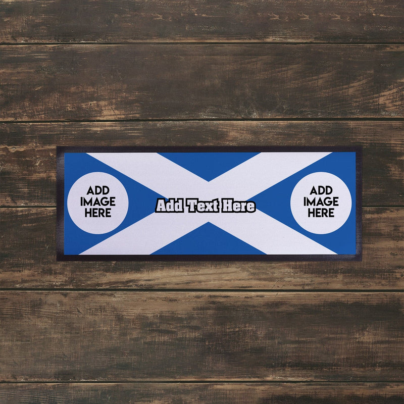 Personalised Bar Runner - Scotland Flag