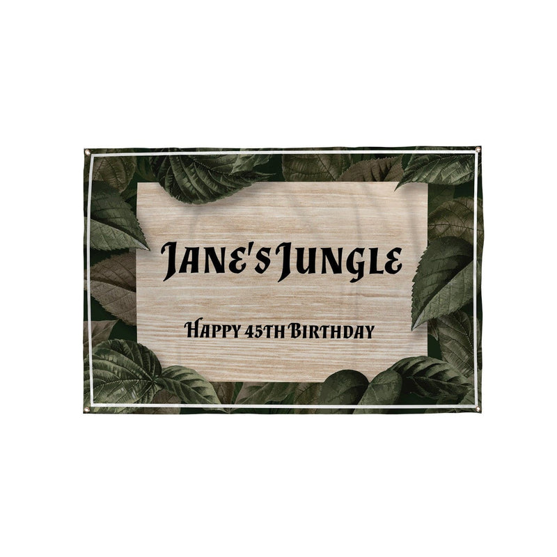 Personalised Text - Wooden Sign - Garden Hedge Party Backdrop - 5ft x 3ft