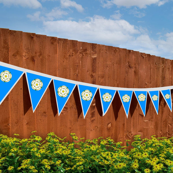 Yorkshire Rose - 3m Fabric Bunting With 15 Individual Triangles