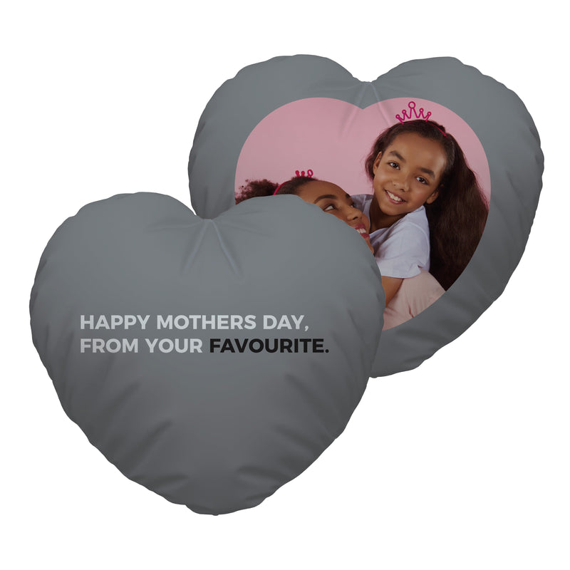 Your Favourite - Photo Heart Shaped Cushion