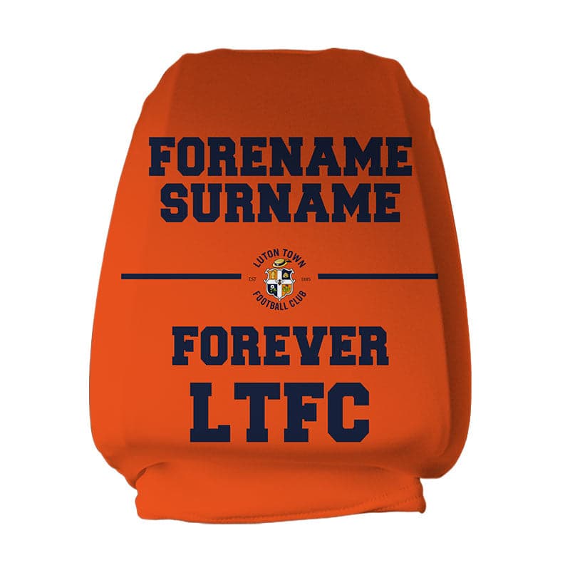 Luton Town FC Forever Personalised Headrest Covers