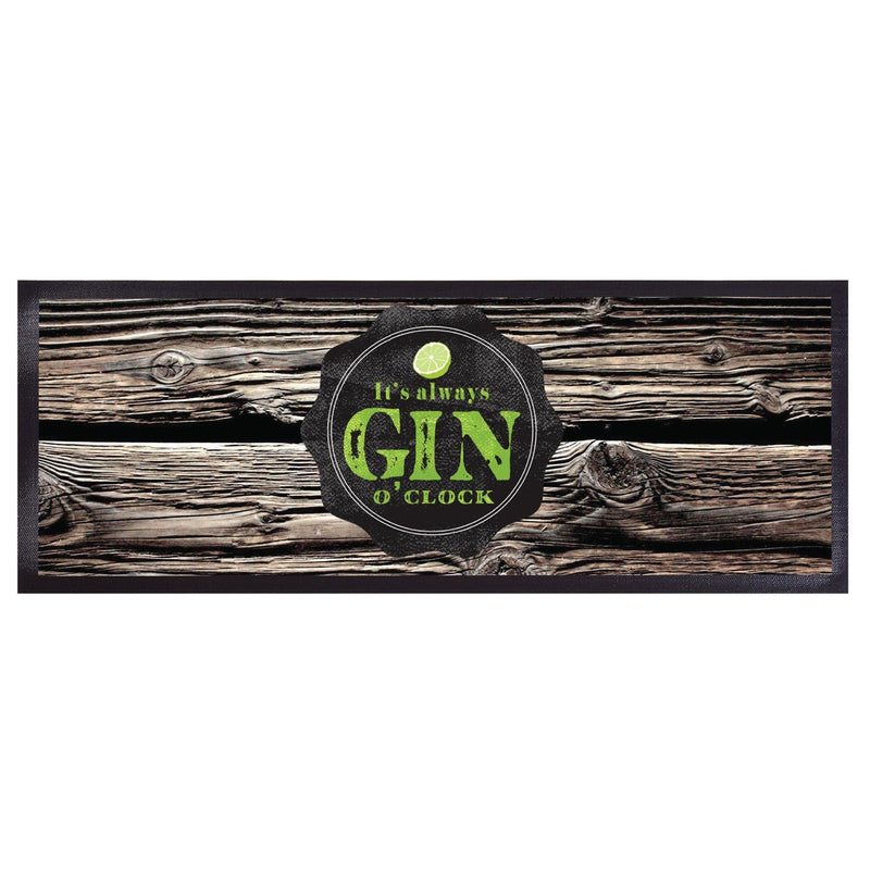 Personalised Bar Runner - It's Always Gin O'Clock Wood