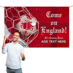 Back Of The Net - World Cup - Personalised 5ft x 3ft Fabric Banner