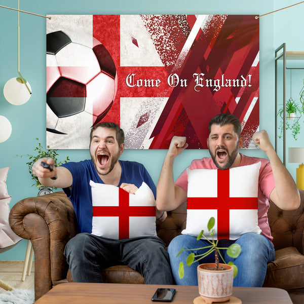 Come on England! - World Cup - Personalised 5ft x 3ft Fabric Banner